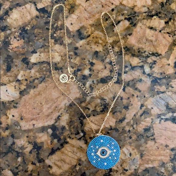 22K Turquoise Evil Eye Necklace ๐๐ - Picture 6 of 8